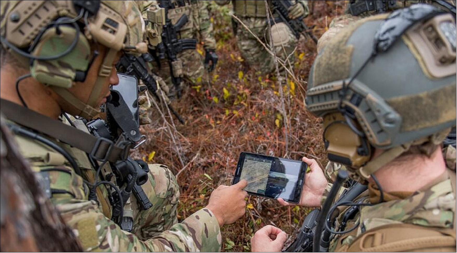 Figure 9: U.S. military troops rely on space-based communications to test the capabilities of the Advanced Battle Management System, a collection of networked systems (image credit: U.S. Air Force)