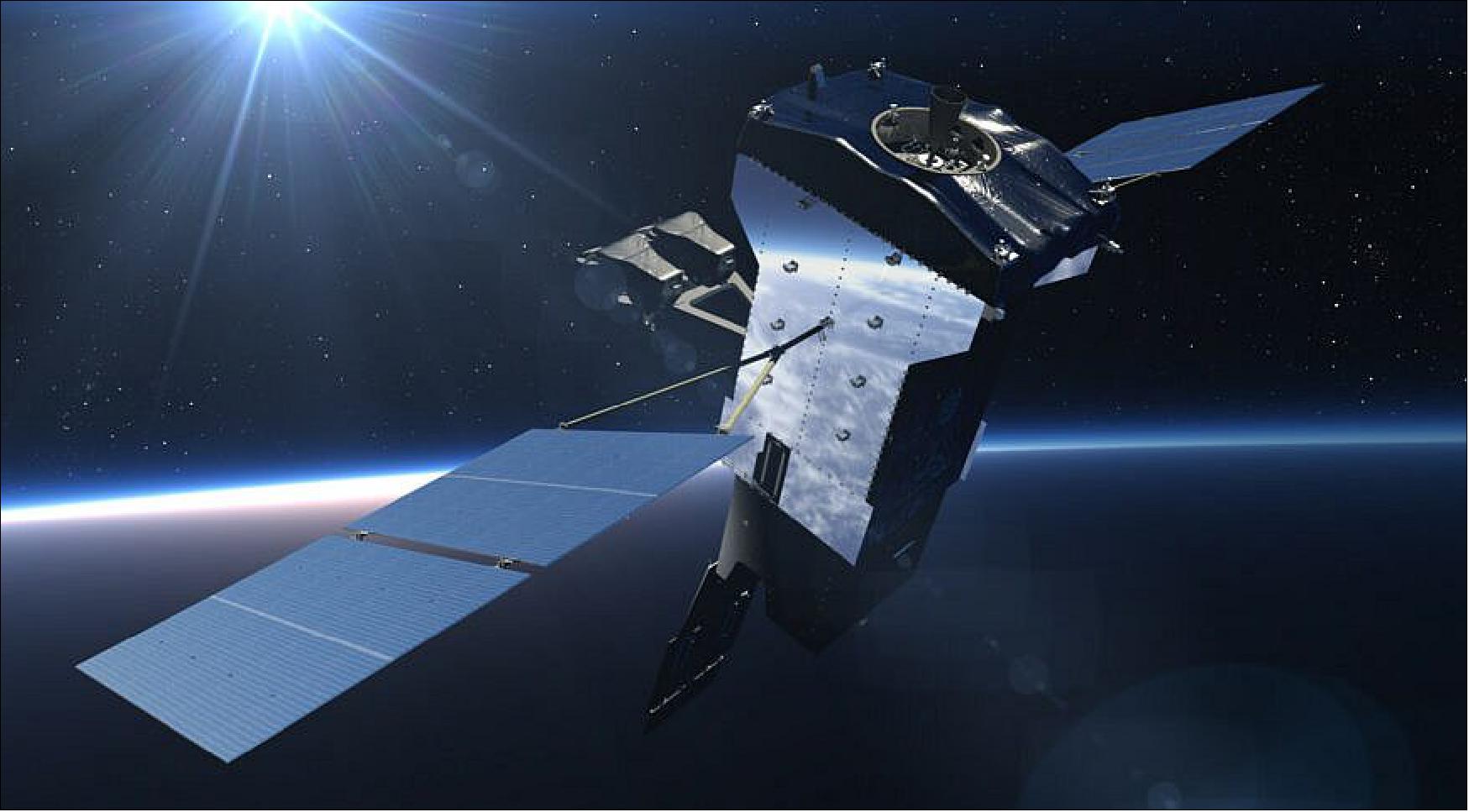 Figure 51: Rendering of a Space Based Infrared System (SBIRS) missile warning satellite (image credit: Lockheed Martin)