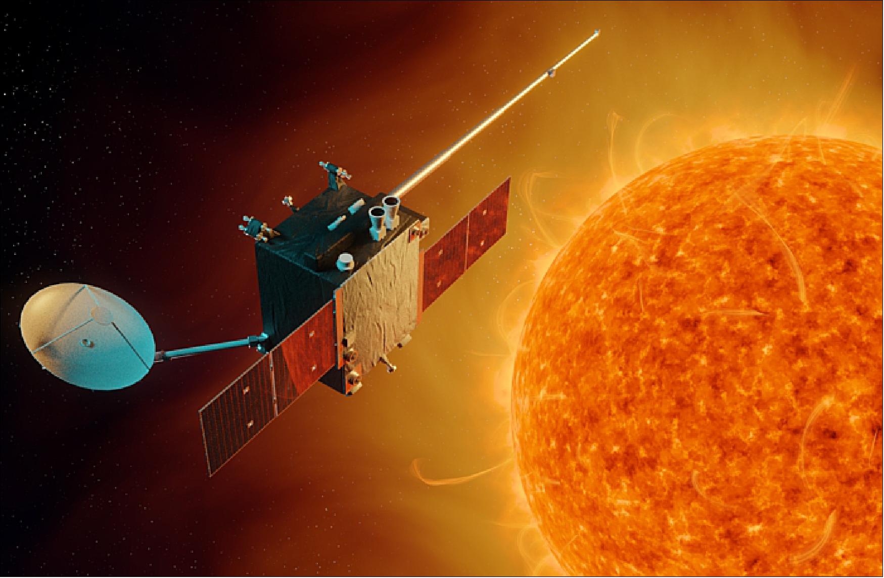 Figure 11: To ensure a robust capability to monitor, nowcast and forecast potentially dangerous solar events, ESA has initiated the assessment of two possible future space weather missions. This assessment foresees positioning spacecraft in orbit at the L1 and L5 Lagrangian points - points in space where gravitational forces and the orbital motion of the spacecraft, the Sun and Earth interact to create a stable location from which to make observations (image credit: ESA/A. Baker, CC BY-SA 3.0 IGO)