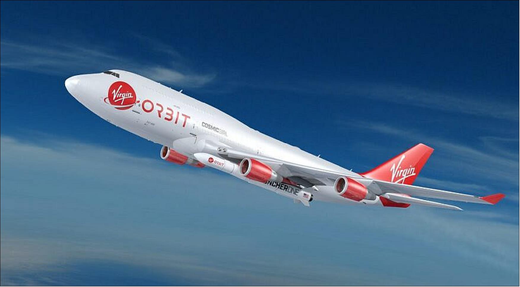 Figure 5: Virgin Orbit operates the air-launch LauncherOne system, which features a two-stage rocket launched from a Boeing 747 aircraft (image credit: Virgin Orbit)