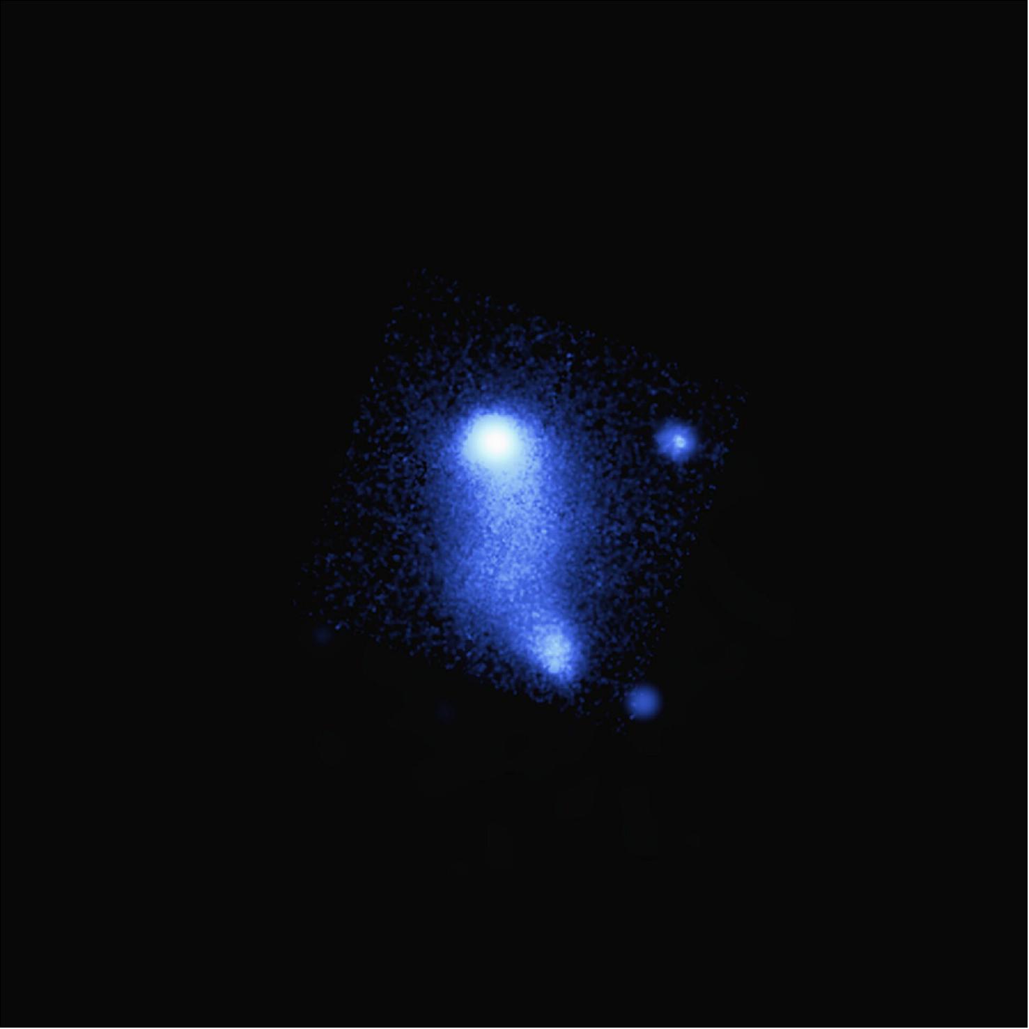 Figure 35: An X-ray view of the Abell 2384 system. The image is based on data from ESA's XMM-Newton and NASA's Chandra X-ray observatories (image credit: X-ray: NASA/CXC/SAO/V. Parekh, et al. & ESA/XMM-Newton; Radio: NCRA/GMRT)