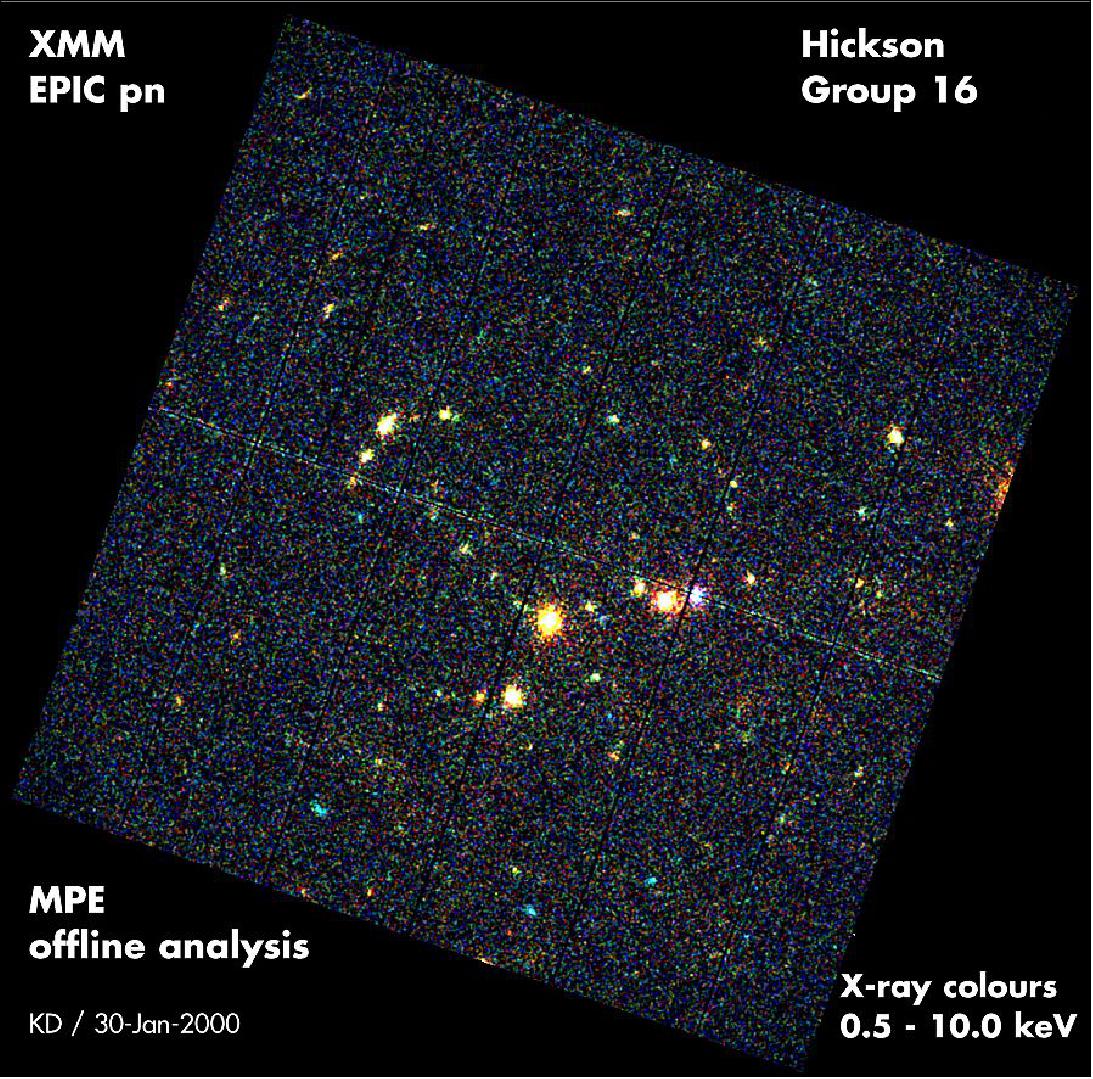 Figure 140: XMM-Newton EPIC-PN false color X-ray image of a group of HCG 16 (image credit: ESA)